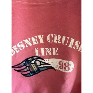 Disney Cruise Line Pink Canvas Tote Bag‎ Mickey Mouse Logo 98